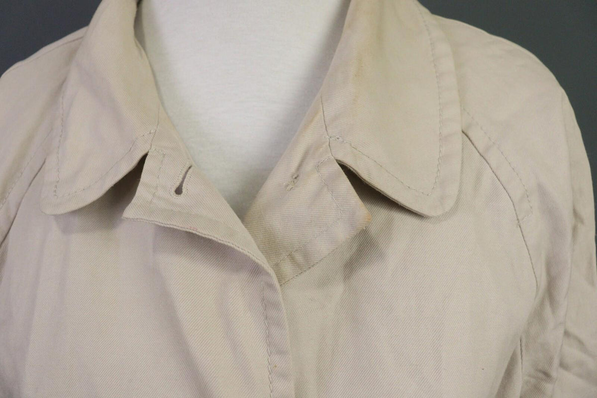 'S MAX MARA White Cotton Ramie Overcoat Coat Jacket – Size 12