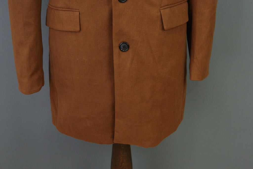 LBM Tan Cotton Tailored Fit Notch Lapel Single Breasted Blazer Jacket – Size 48R
