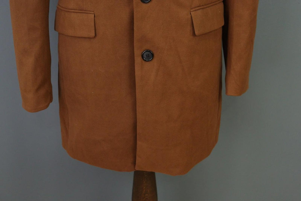LBM Tan Cotton Tailored Fit Notch Lapel Single Breasted Blazer Jacket – Size 48R