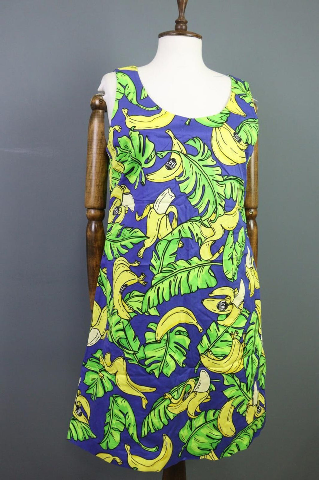 LOVE MOSCHINO Multicolor Fruits Sleeveless A-Line Short Dress – Size US 10 / I 46