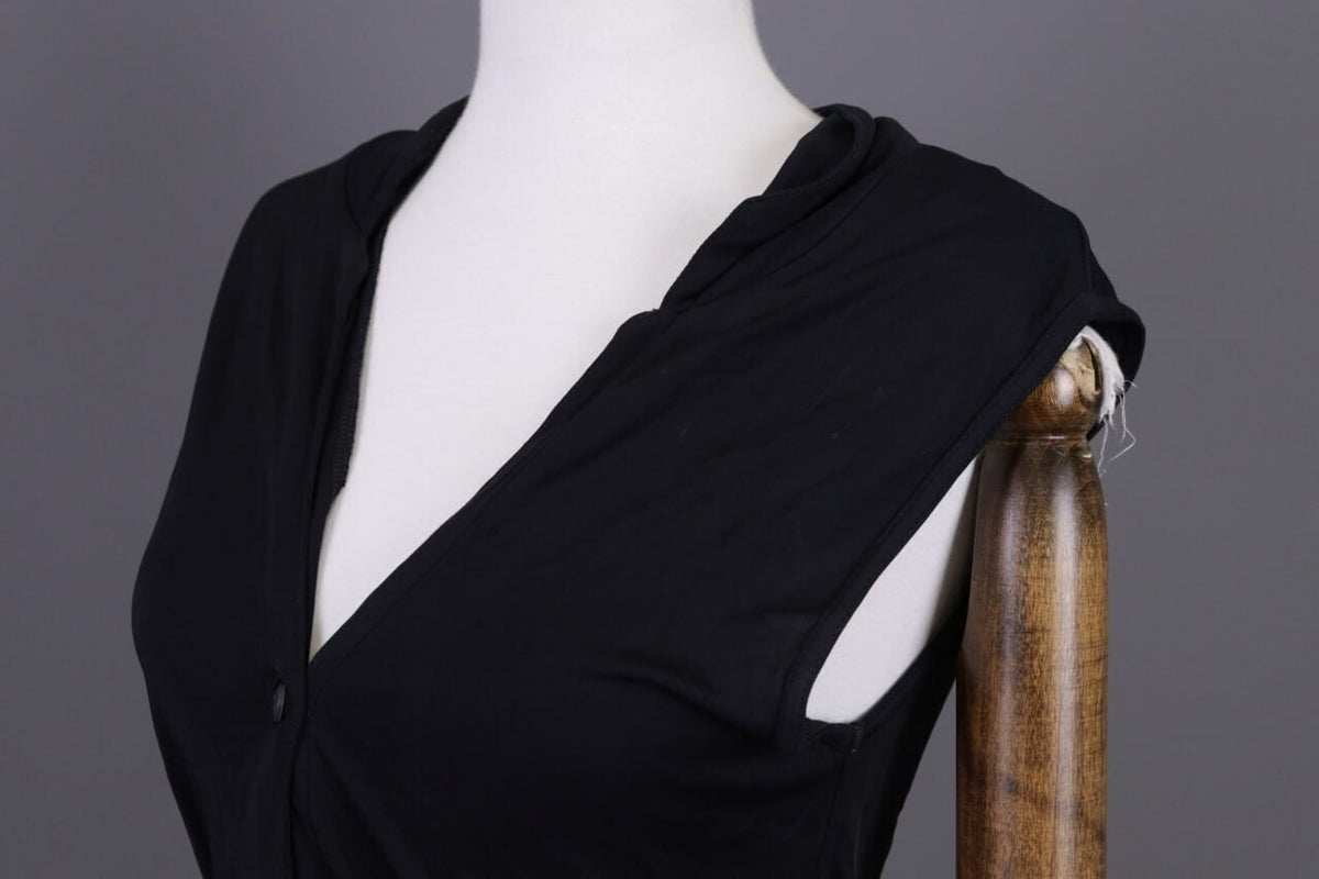 Transit Par Such 131 Black Sleeveless Bodycon Tunic Dress – Size 3