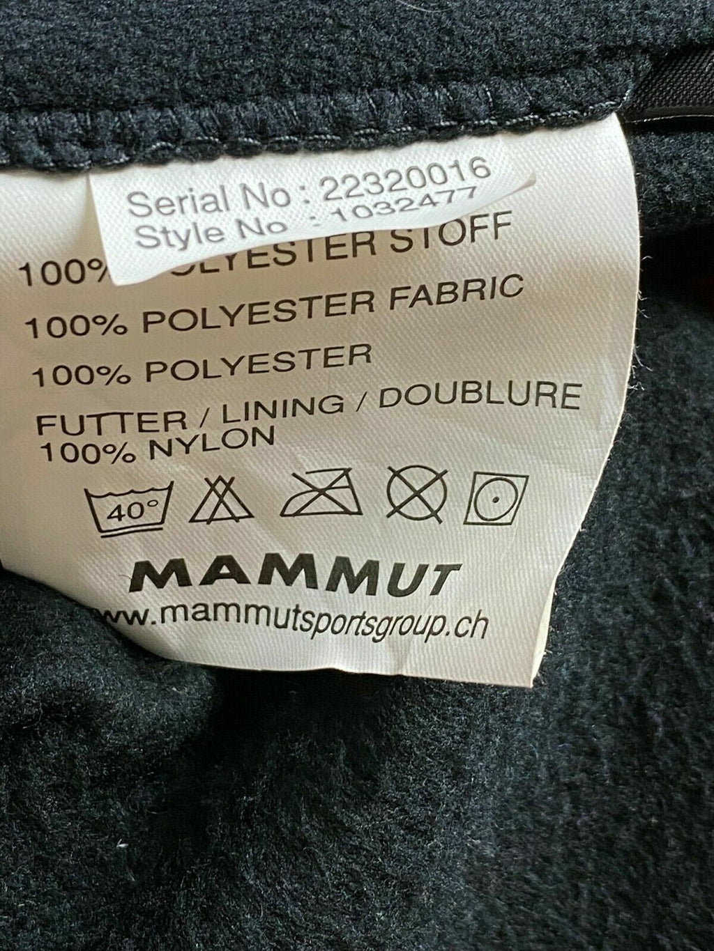 Mammut Outdoor Black Full Zip Fleece Jacket – Women's XS
