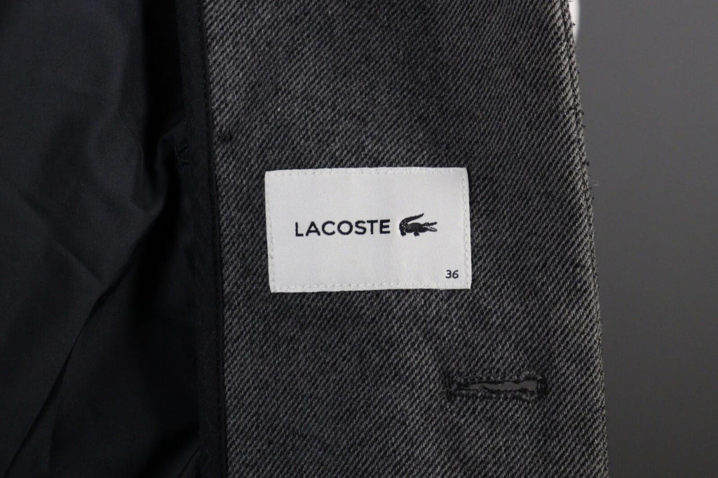 LACOSTE Wool Multipocket Double Breasted Pea Coat Jacket – Size 36