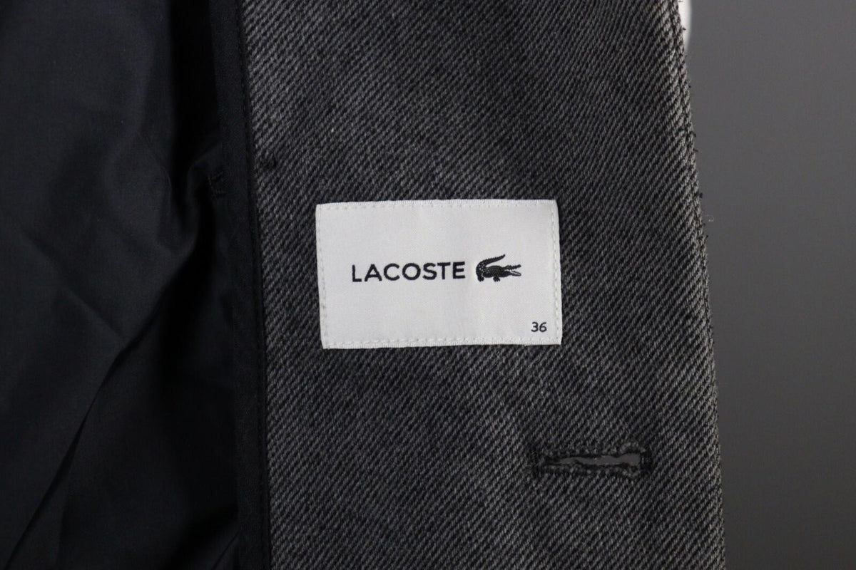 LACOSTE Wool Multipocket Double Breasted Pea Coat Jacket – Size 36