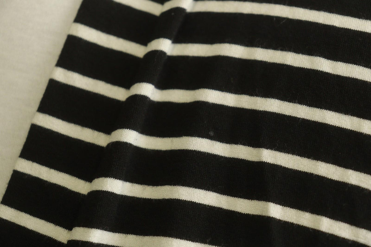MARIMEKKO Samu-Jussi Koski Black White Stripe Open Front Cardigan Sweater – Size L