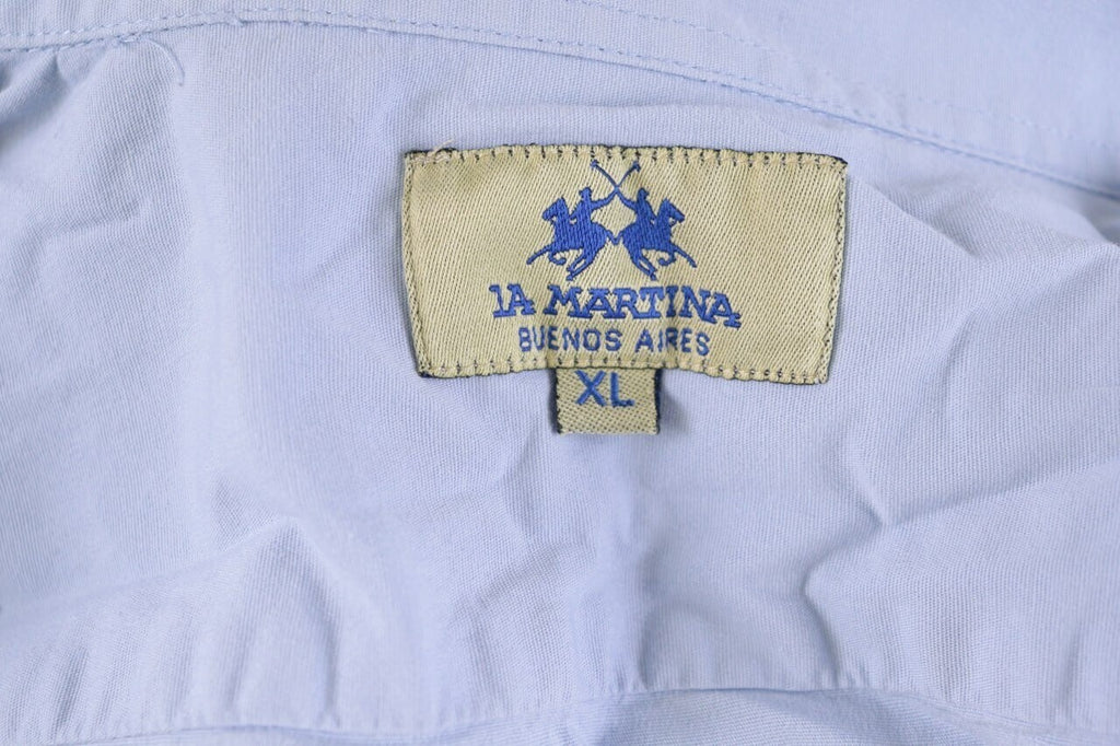 La Martina Buenos Aires Blue Button Down Long Sleeve Blouse Shirt – Size XL