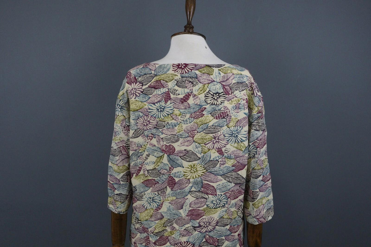 TOAST Multicolor 3/4 Sleeve Round Neck Fit & Flare Dress – Size 14