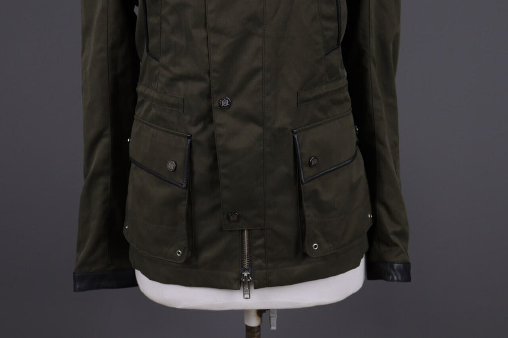The Kooples Khaki Full Zip Multipockets Cargo Snap Jacket – Size XS