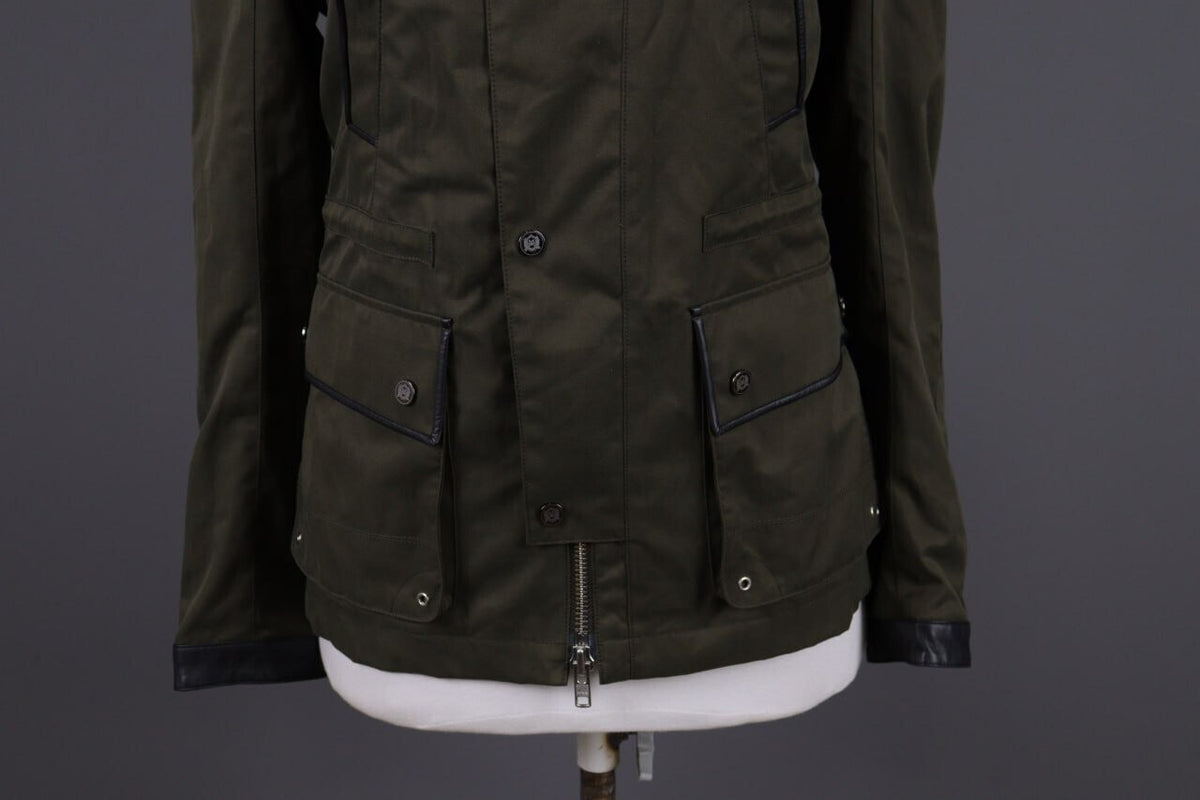 The Kooples Khaki Full Zip Multipockets Cargo Snap Jacket – Size XS