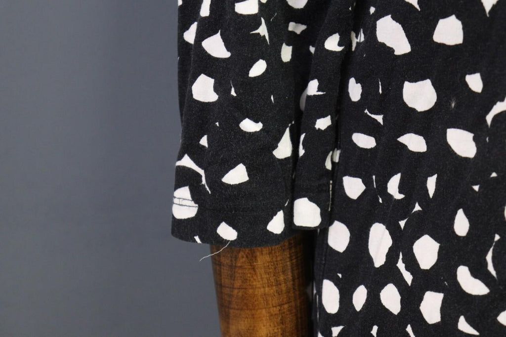 MARIMEKKO Black Printed A-Line Relaxed 3/4 Sleeve Tunic Dress – Size S