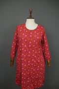 MARIMEKKO Aretta Unikko Multi Floral 3/4 Sleeve Round Neck Sheath Dress – Size M