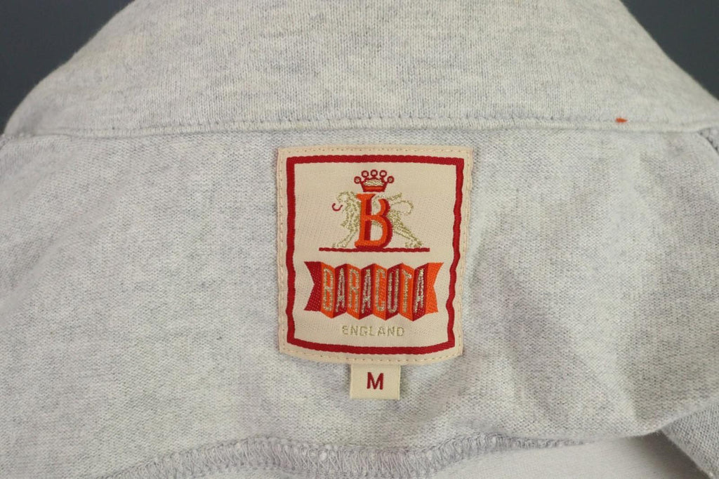 BARACUTA ENGLAND Gray High Neck Full Zip Track Jacket – Size M