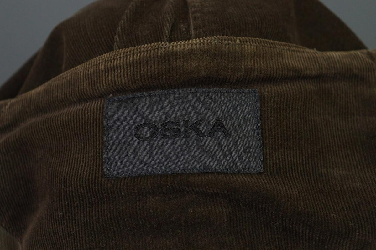 OSKA Slim Fit Brown Corduroy Blazer Jacket – Size 2