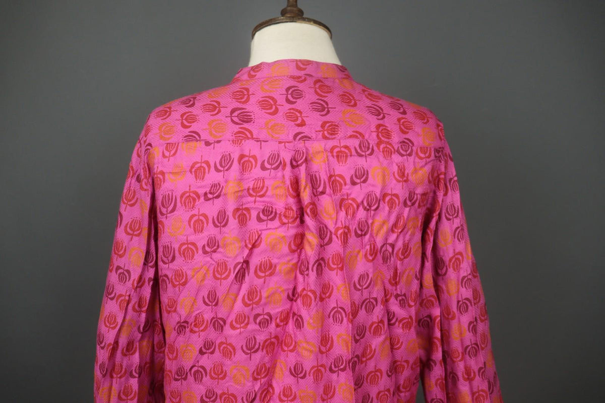 GUDRUN SJÖDEN Multicolor Floral Front Pocket Long Sleeve Button Front Shirt M/L