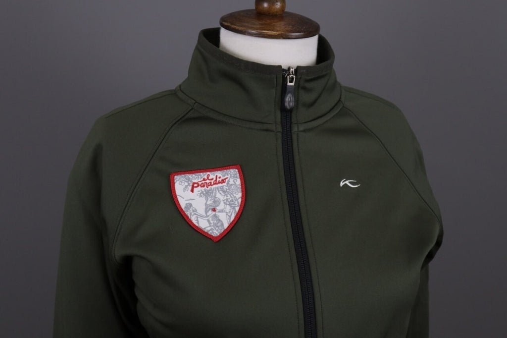 Girls Kjus Green Full Zip Soft Shell Ski Fleece Jacket – Size L
