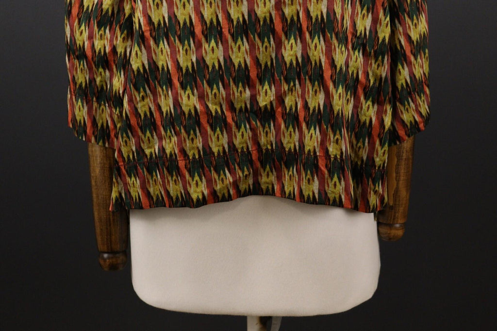 ISABEL MARANT ETOILE Multicolor Abstract Long Sleeve Blouson Top Shirt – Size 38