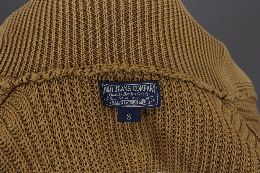 Polo Jeans Company Ralph Lauren Brown Open Knit Cardigan Jacket – Size S