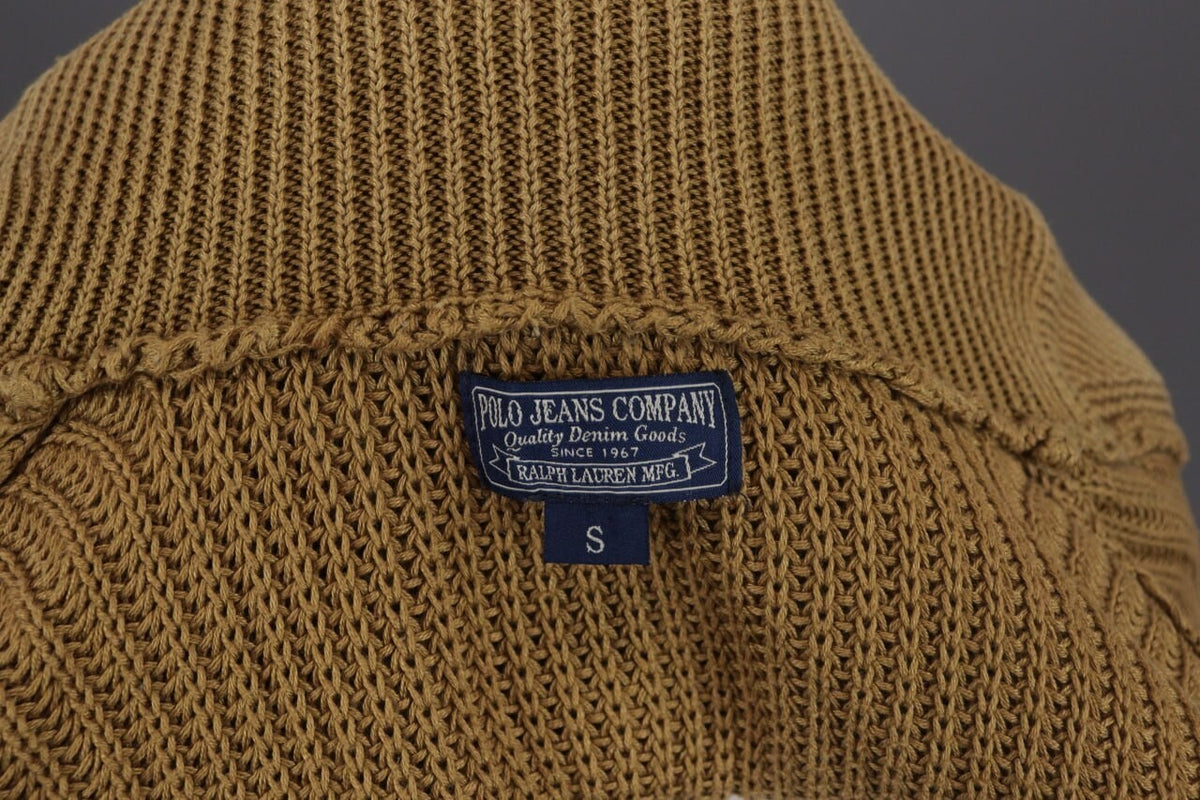 Polo Jeans Company Ralph Lauren Brown Open Knit Cardigan Jacket – Size S