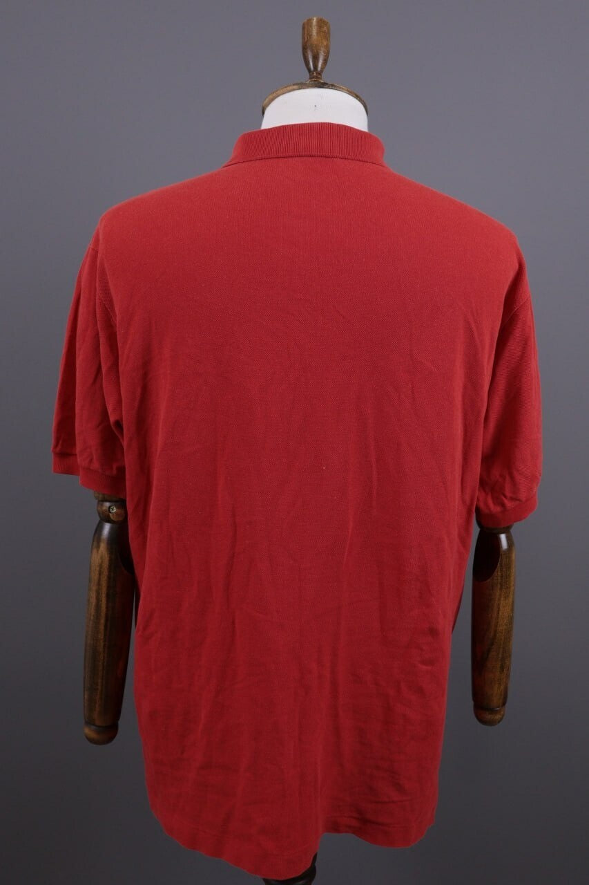 Lacoste Red Summer Men Short Sleeve Polo Shirt – Size 7 XXL