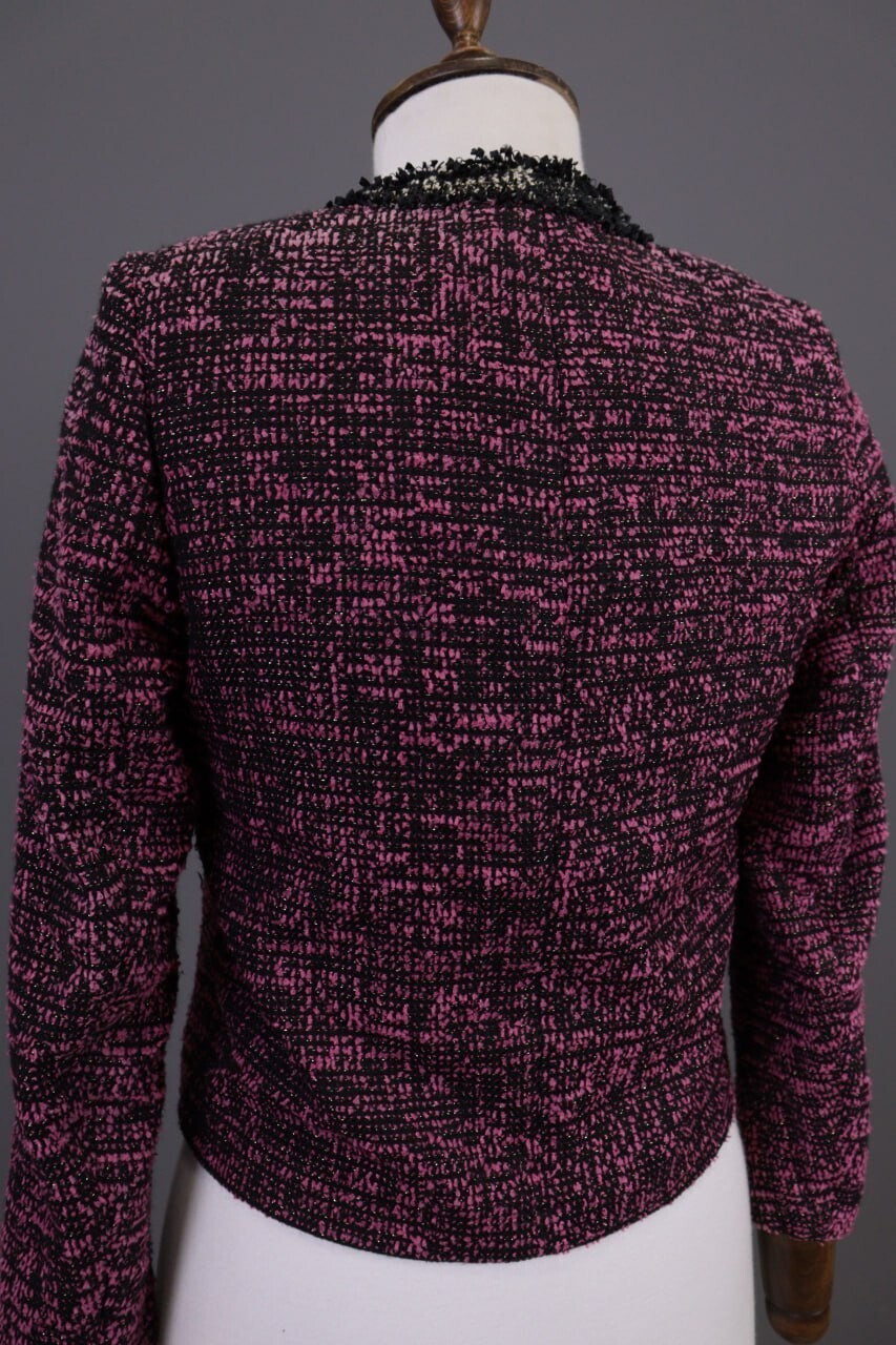 The Kooples Purple Embroidered Open Front Cardigan Jacket – Size 32