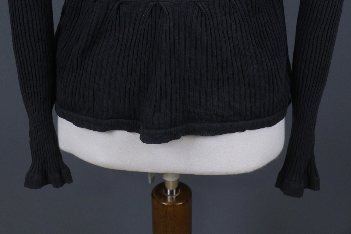 TRANSIT PAR SUCH Black Long Sleeve Lightweight Cardigan Sweater – Size 4
