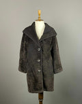 Max Mara Brown Alpaca Wool Oversized Hooded Over Coat – Women's US 8 GB 10