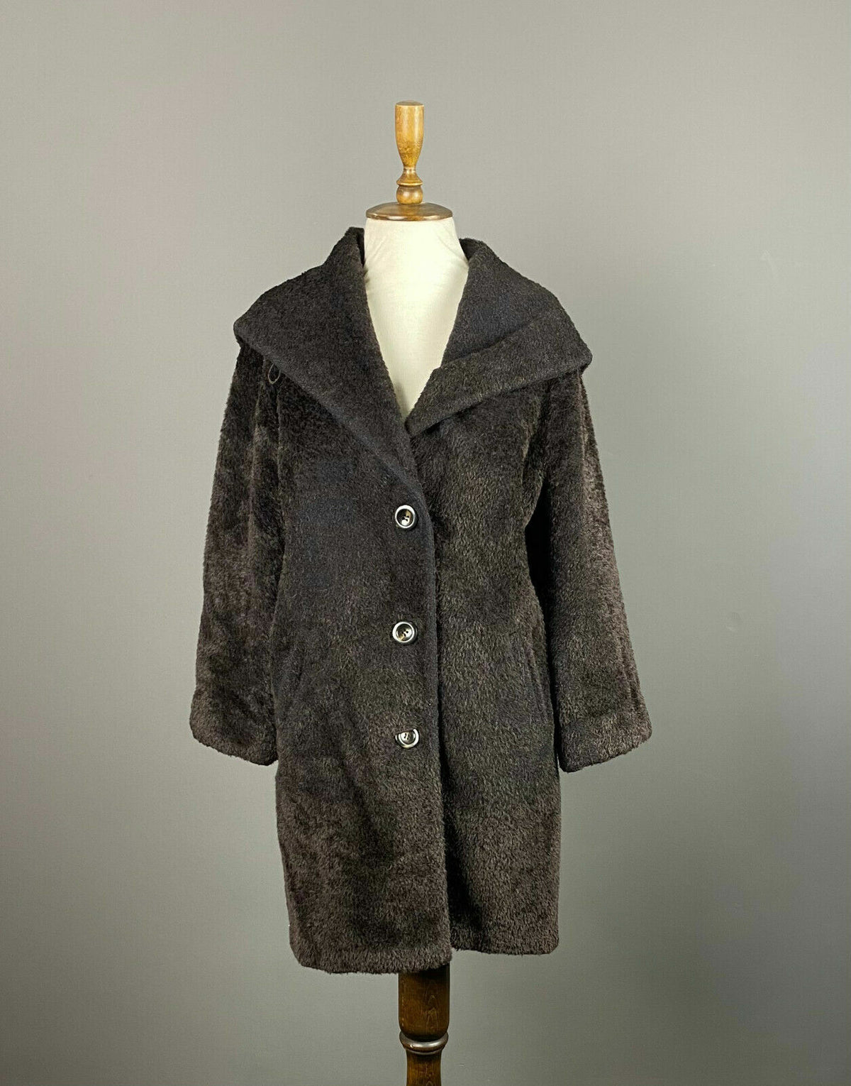 Max Mara Brown Alpaca Wool Oversized Hooded Over Coat – Women's US 8 GB 10