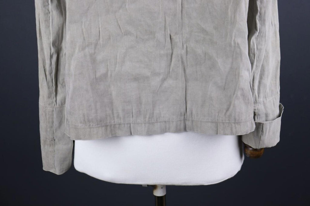 ANNETTE GORTZ Gray Linen Lightweight Blazer Jacket – Size 38 / M