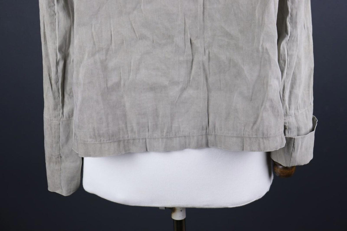 ANNETTE GORTZ Gray Linen Lightweight Blazer Jacket – Size 38 / M