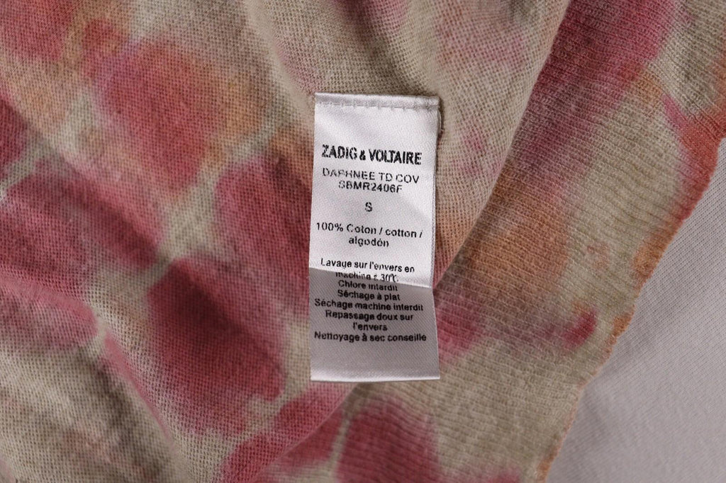 ZADIG & VOLTAIRE Colorful Abstract Knit Wrap Cardigan Sweater – Size S