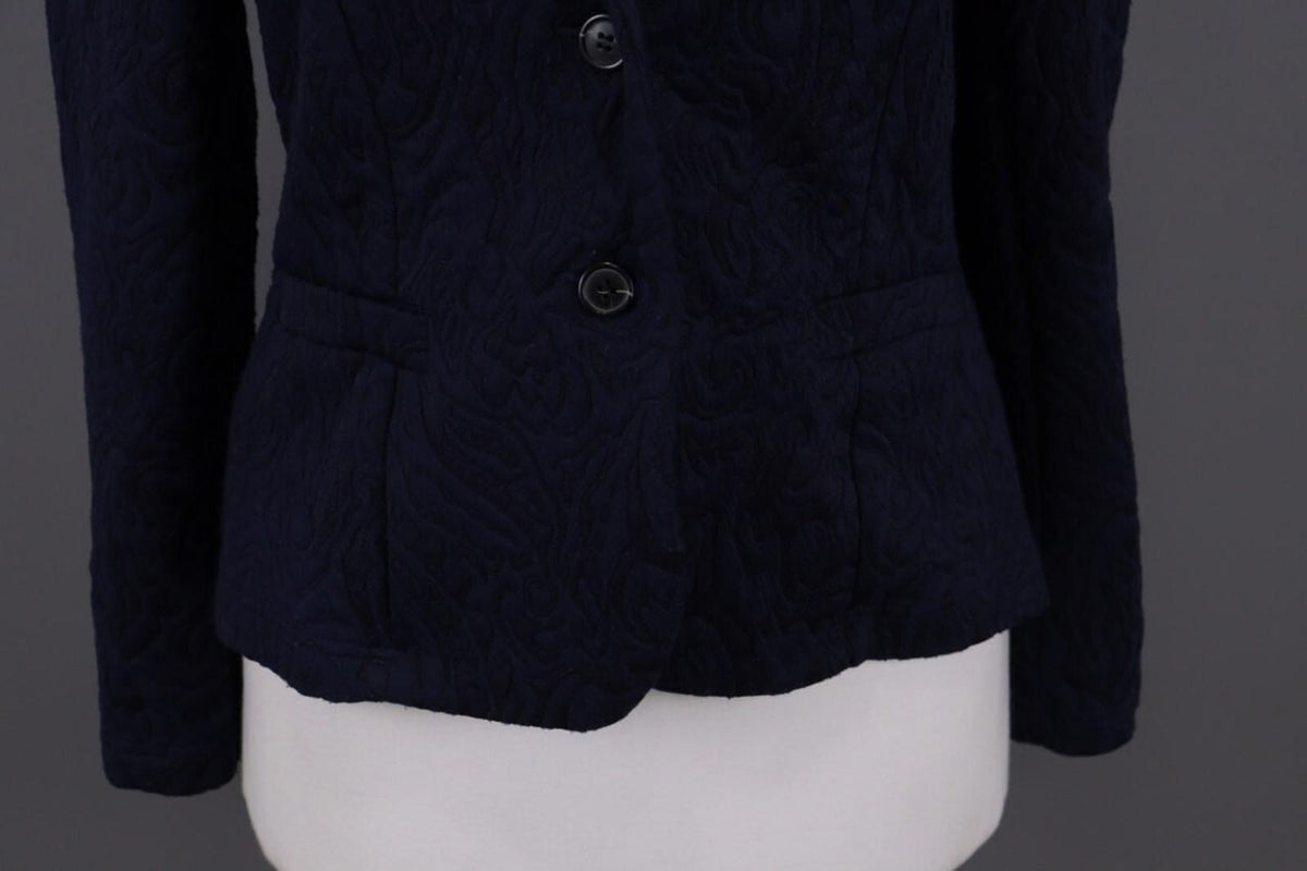 RUNDHOLZ Blue Embroidered Designer Blazer Jacket – Size L