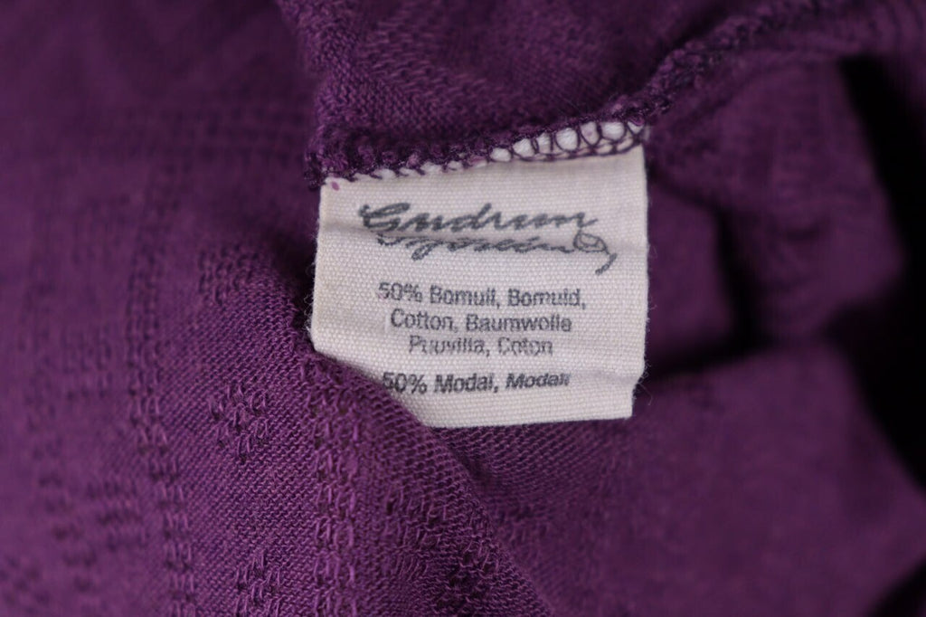 Gudrun Sjoden Purple Long Sleeve Top Shirt Pullover – Size XL
