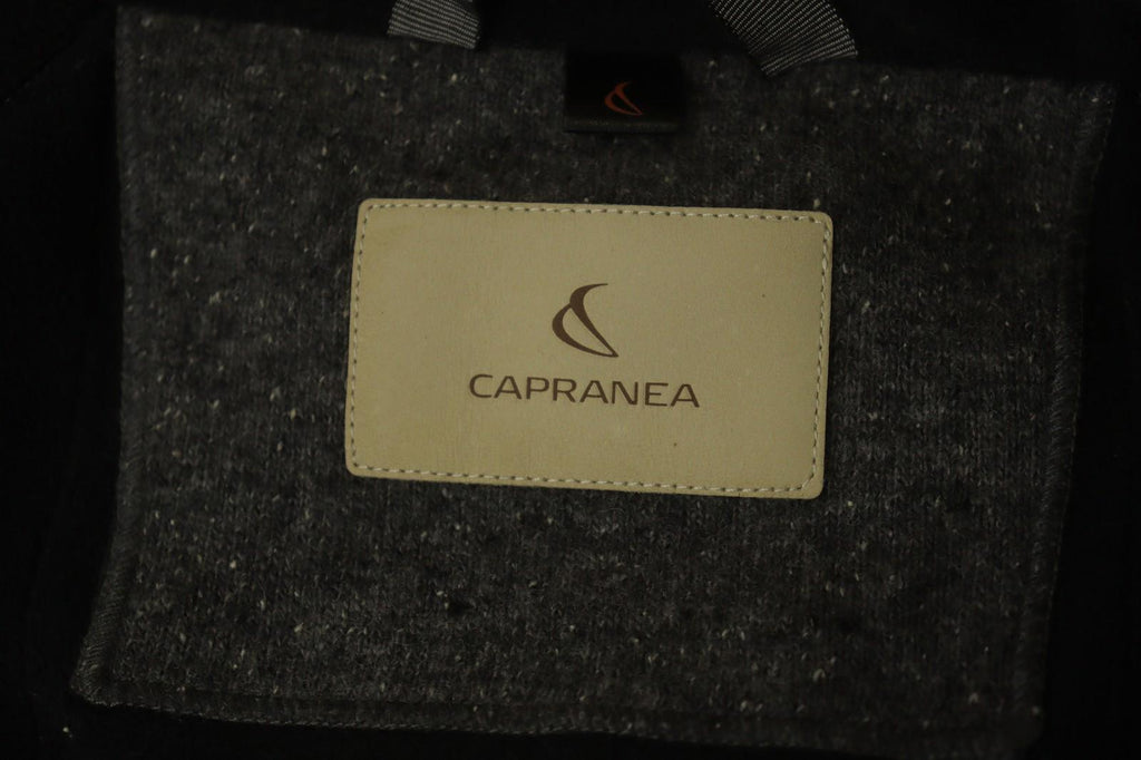 CAPRANEA Black Gray Slim Fit Long Sleeve Mock Neck Full Zip Jacket – Size 38