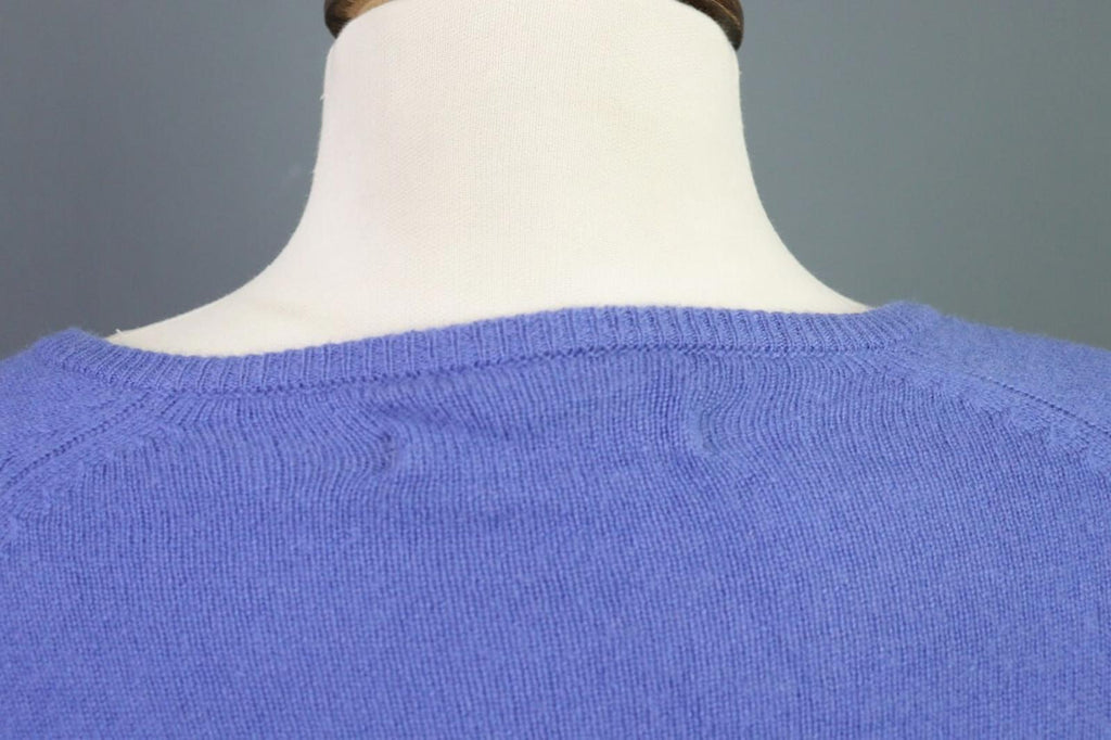 GUDRUN SJODEN Blue Cashmere Knit Cardigan Sweater – Size M