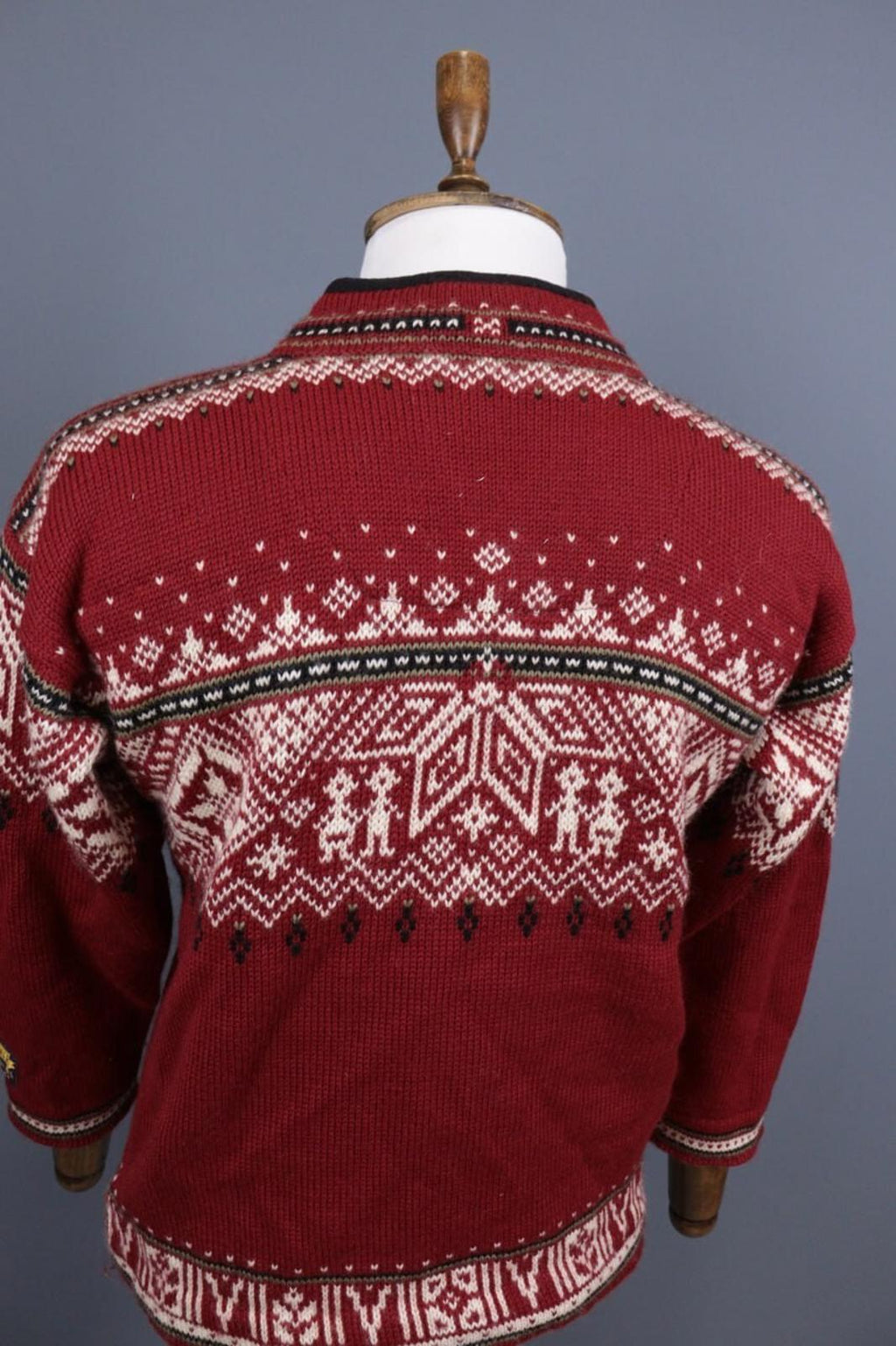 DALE OF NORWAY Sport Red Fair Isle 1/4 Zip Insulated Knit Ski Sweater Sz XS