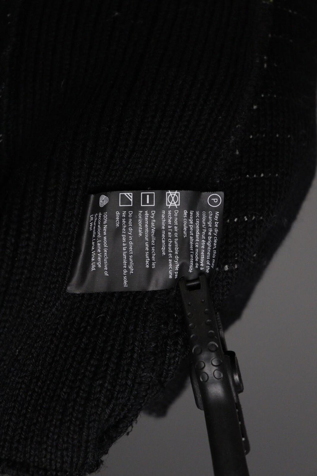DALE OF NORWAY Black Fair Isle Wool Duffle Cardigan Sweater – Size S