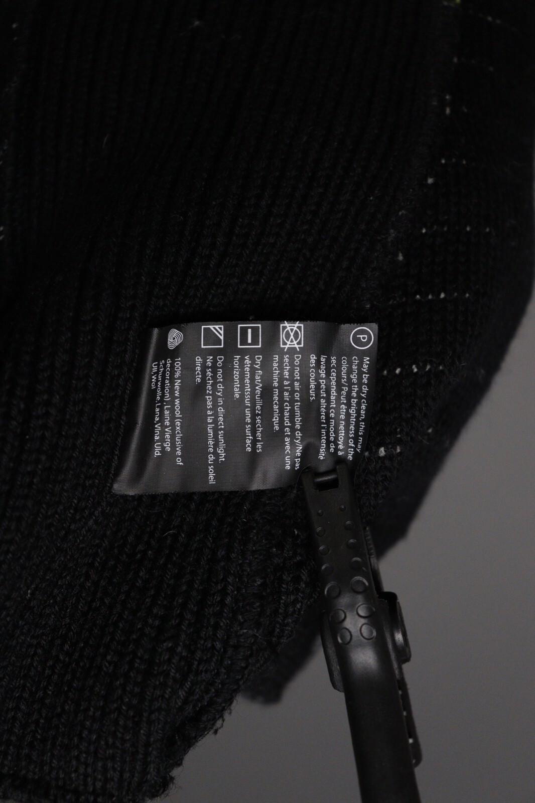 DALE OF NORWAY Black Fair Isle Wool Duffle Cardigan Sweater – Size S