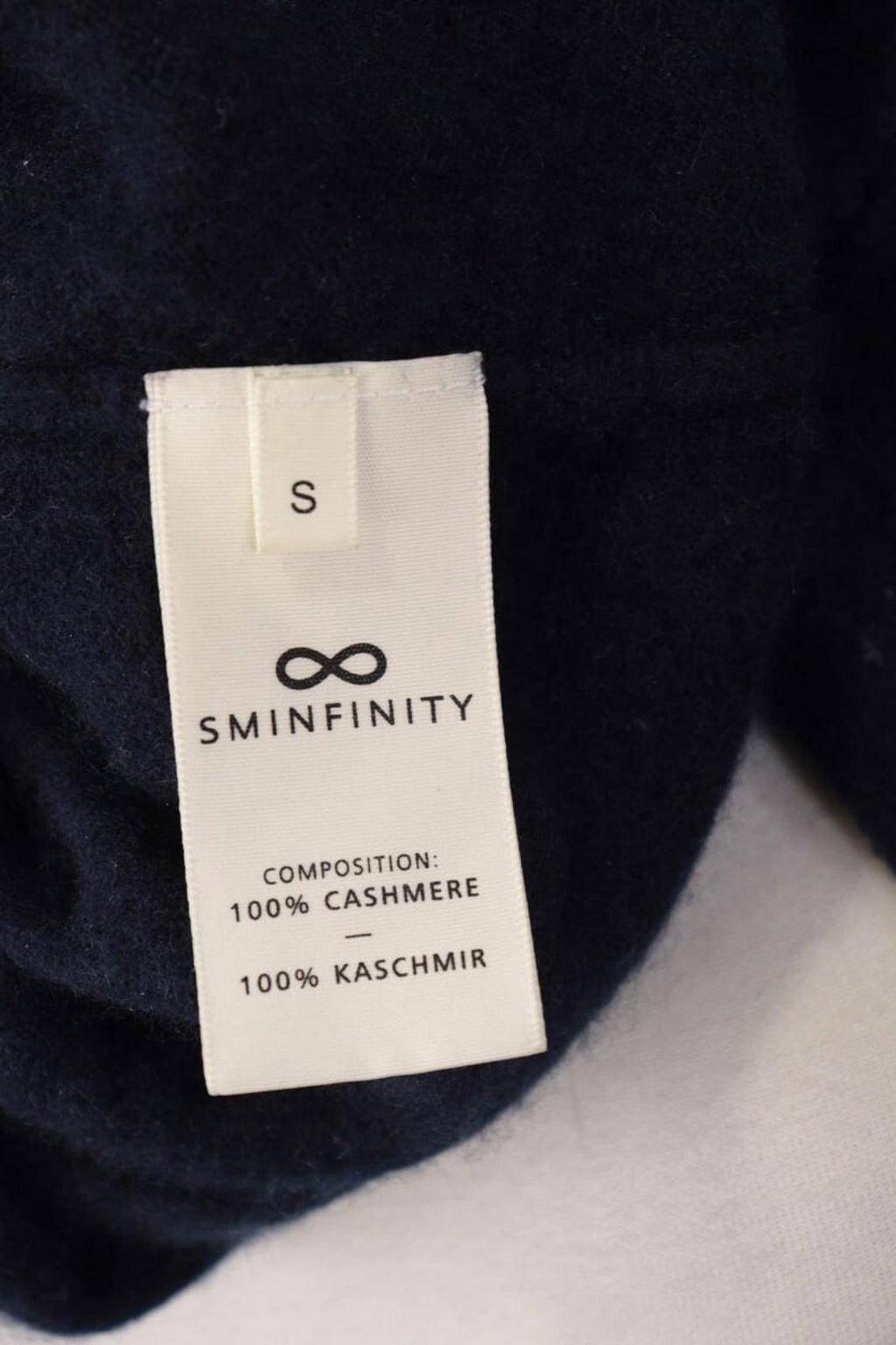 SMINFINITY Blue 100% Cashmere Knit Oversized Sweater S