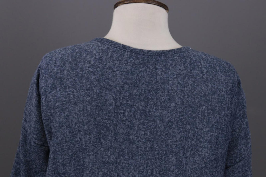 THE ELDER STATESMAN Blue Cashmere Knit Oversized Sweater M