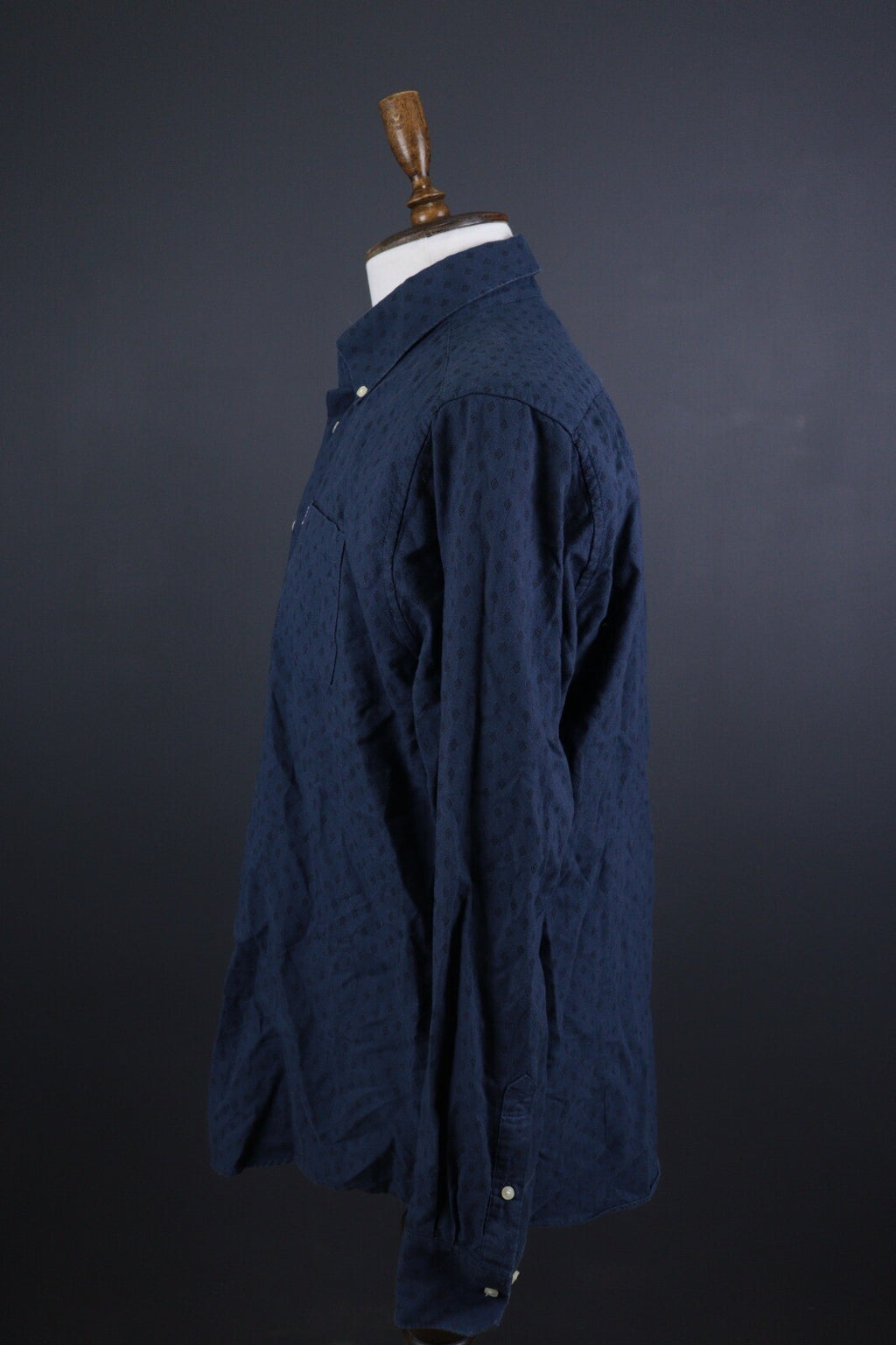Barbour Tailored Fit Blue Long Sleeve Button Down Shirt – Size EUR XL / USA L