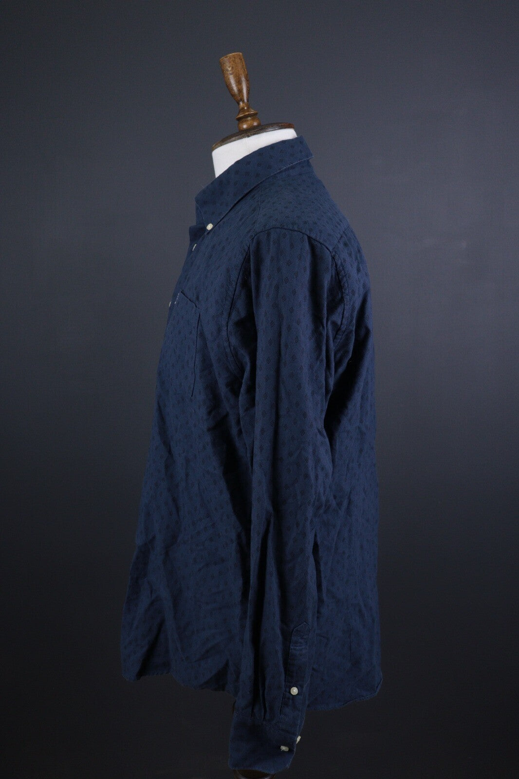 Barbour Tailored Fit Blue Long Sleeve Button Down Shirt – Size EUR XL / USA L