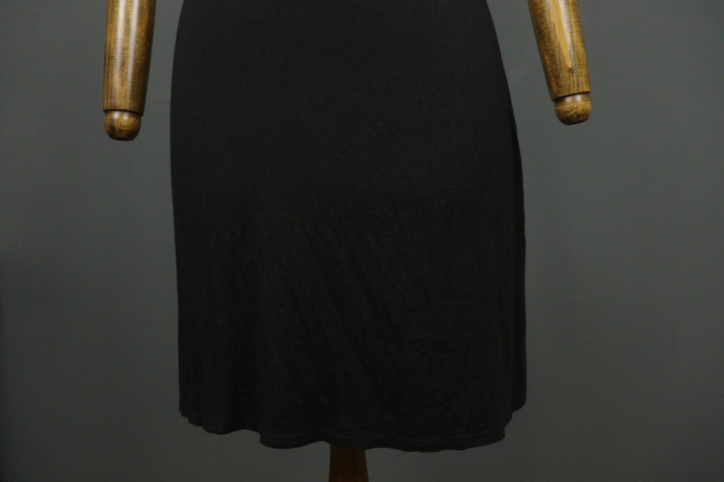 GUDRUN SJODEN Black Modal Scoop Neck Wide Strap Pullover Tank Dress – Size S