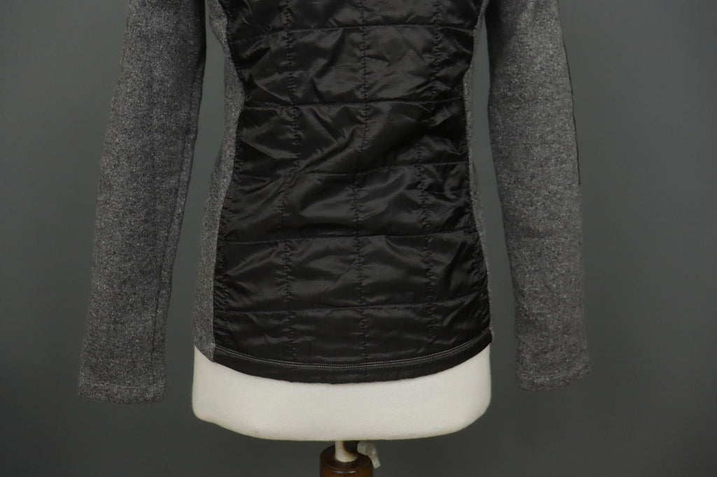 CAPRANEA Black Gray Slim Fit Long Sleeve Mock Neck Full Zip Jacket – Size 38