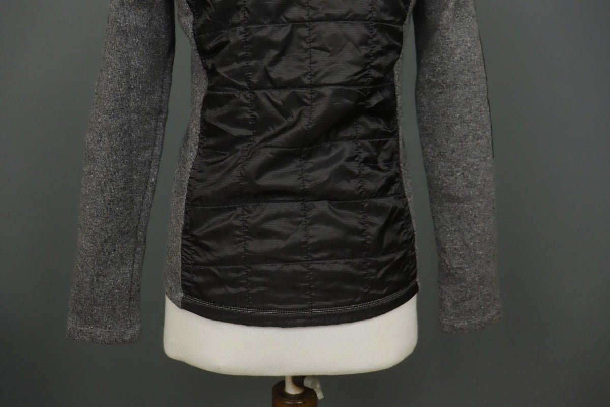CAPRANEA Black Gray Slim Fit Long Sleeve Mock Neck Full Zip Jacket – Size 38