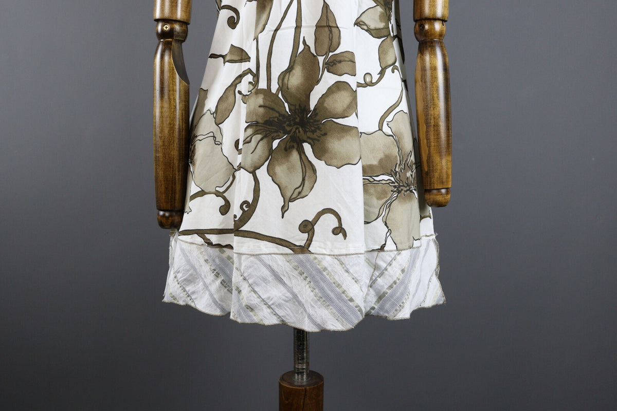 Elisa Cavaletti Floral Summer Beach Sundress Cocktail Party Dress – Size 42