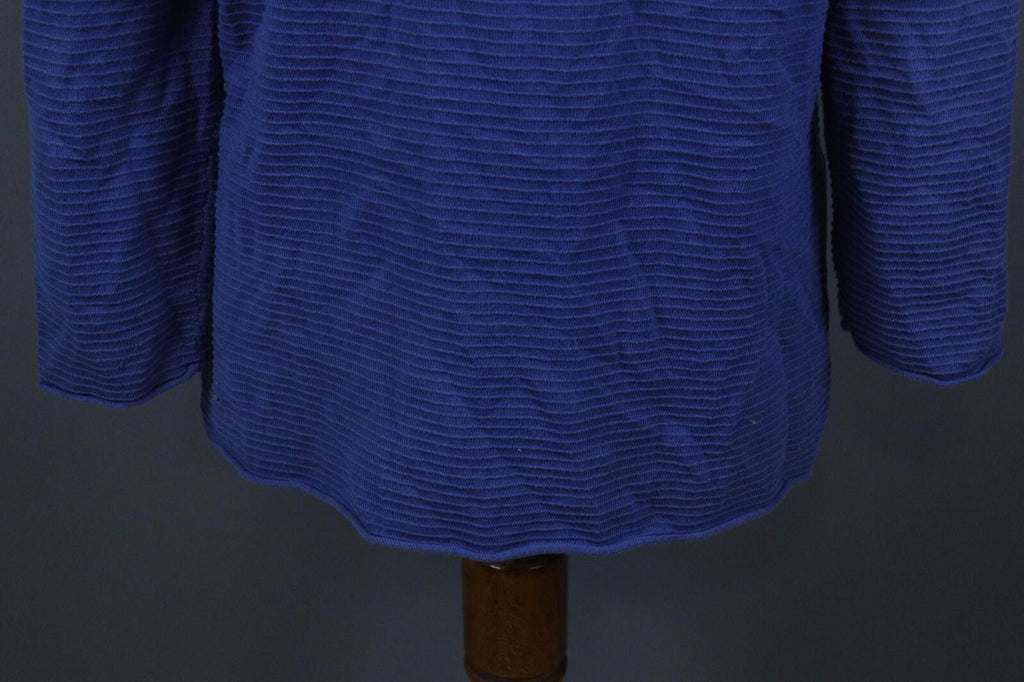 GUDRUN SJODEN Blue Striped Long Sleeve Top Blouse – Size M