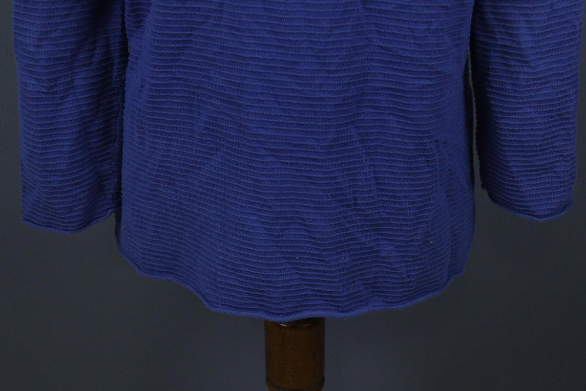GUDRUN SJODEN Blue Striped Long Sleeve Top Blouse – Size M