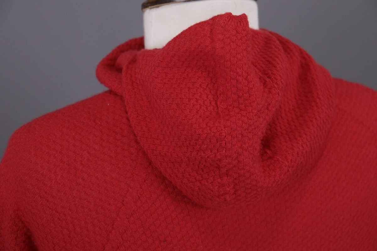 Patagonia Red Lagenlook Turtle Neck Hooded Fleece Jacket – Size M