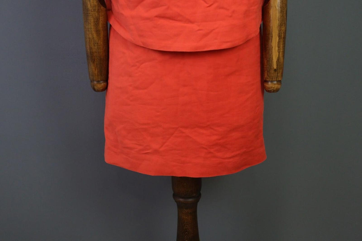 LACOSTE LIVE Dress Red V-Neck A-Line Tennis Short – Size S