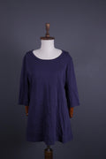 GUDRUN SJODEN Blue Long Short Sleeve Top Shirt Tunic – Size M